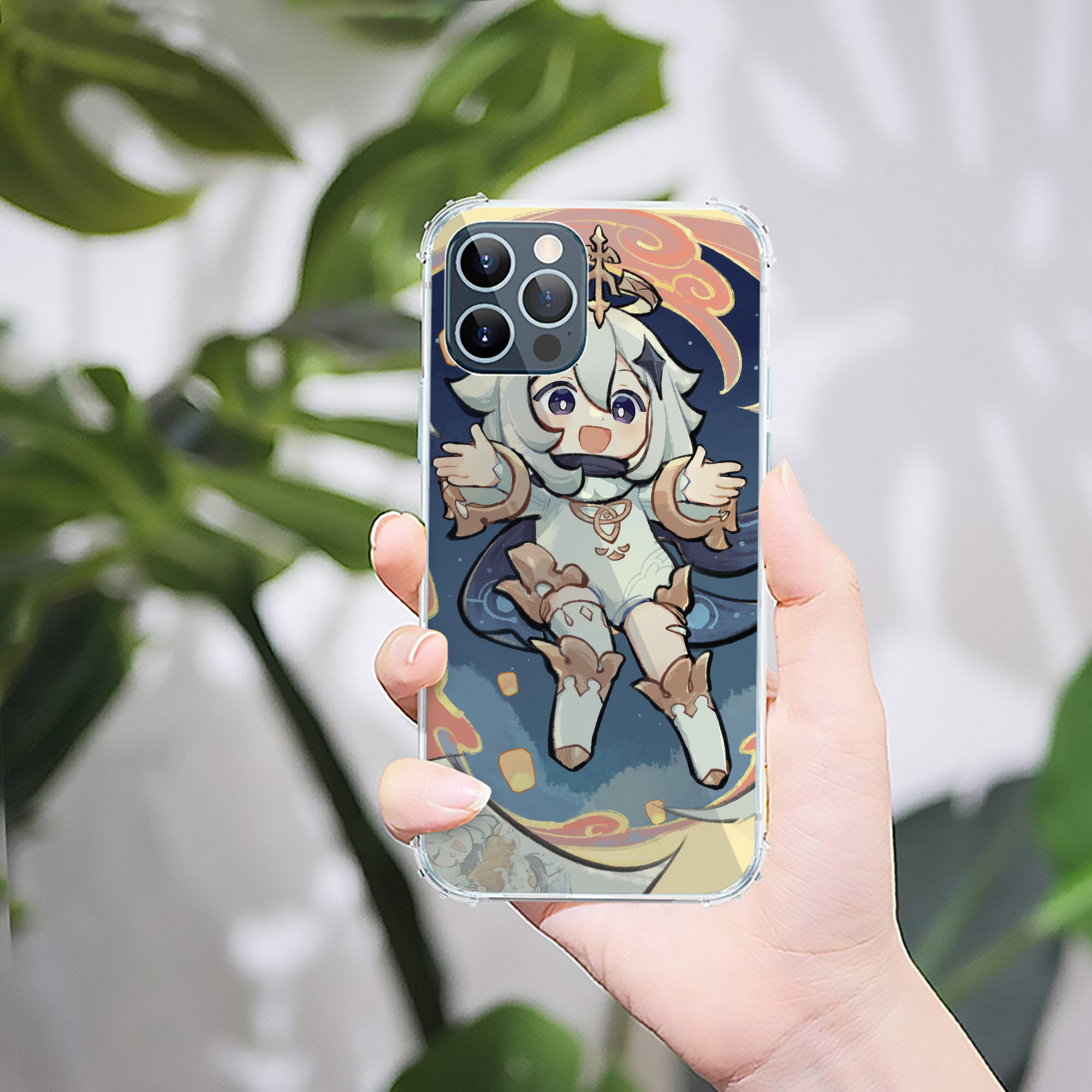 げんし神 genshin 【iPhone 12シリーズ対応】透明スマホケース（クリアソフトケース）